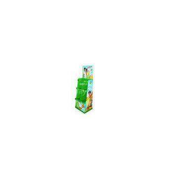 Green Cardboard Display Stands 3 Tiers Bottles Point of Purchase