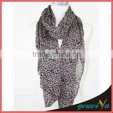 Purple Dot Leopard Shawl Scarves