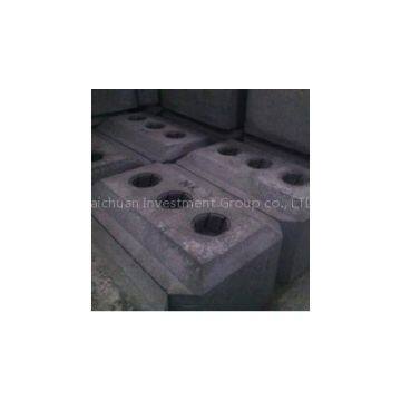 Pre baked anode cooked block