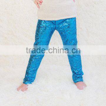 Chinese valentine's day wholesale red Sequins pants for baby girl