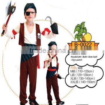 New design kids casual style china party pirate costume