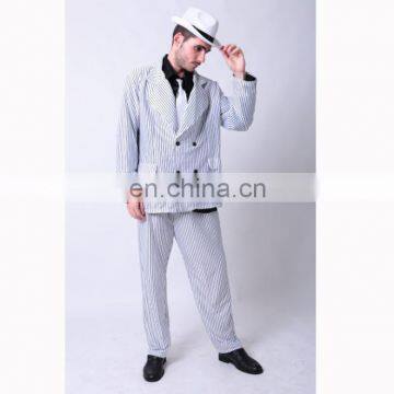 Party Carnival adult musketeer gangster fancy dress costume suit MAB-78