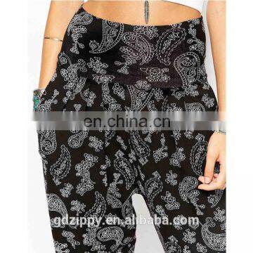 Wide Waistband Women Rayon Harem Pants Thailand photo-4