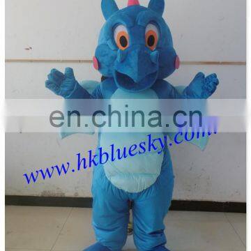 blue dinosaur custom mascot costume