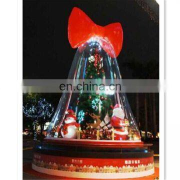 Lighting Transparent Christmas Decoration Jingle Bell with LED Light Inflatable