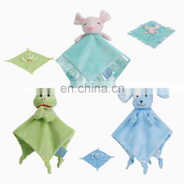 Baby blanket soft comforter animal shape fancy gift pinafore doudou