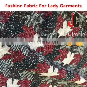 Stretch Fabric Recycled Polyester Rayon Spandex T/R Yarn Dyed Jacquard Stretch Knit Polyester Fabric photo-3