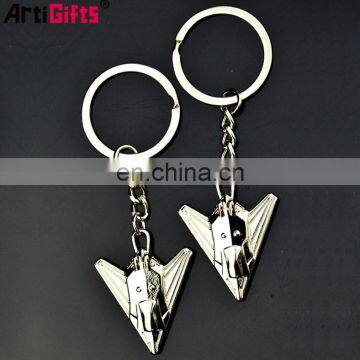 No Minumum Custom Hot Selling High Quality 3D Car Metal Airplane Keychain Maker