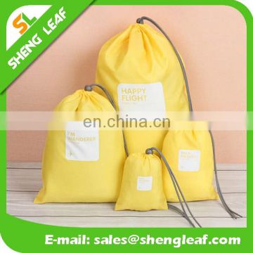 Beautiful bright color drawstring bag canvas