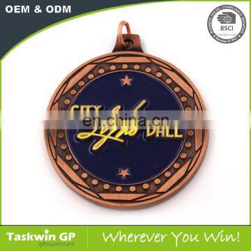 Promotional Cheap Custom Logo Medal With Antique Brass Plating photo-3