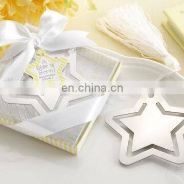 custom christmas tree star hang tags for Xmas tree, shiny silver metal Christmas Festival Decoration pendant