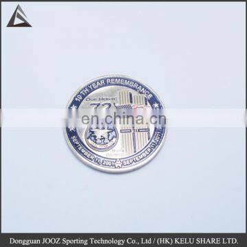 custom hard enamel silver coin, custom metal challenge coin/ancient coins/2017 3D good quality custom metal coin