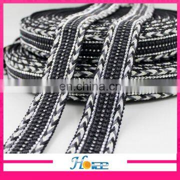 Factory directly sale 4cm braided ribbon for shoes knitted ribbon for clothing