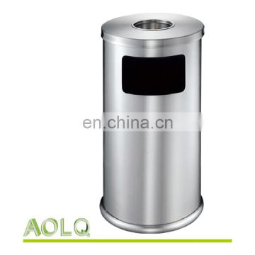 Multiple style outdoor indoor stainless steel trash can with large trash can with ashtray