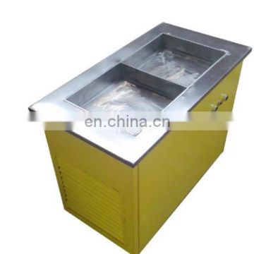 Single Pan Fry Ice Cream Roll Machine Flat Pan Fried Ice Cream Cream Machine With 6 Pans Snack Food Processing Machinery