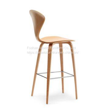 modern market wholesale norman cherner high wood legs bar chairs