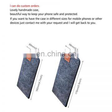 Оптовая продажа миниатюрных кошельков для мобильных телефонов из войлока с индивидуальным логотипом photo-4