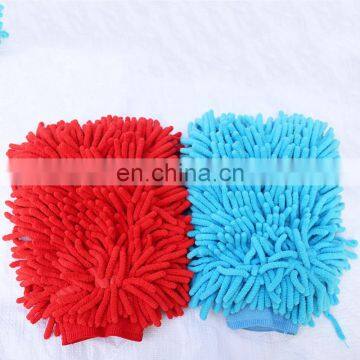 Top Quality Microfiber Car Wash Mitt Microfibre Chenille Gloves photo-3