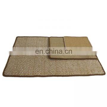 Waterproof Anti-slip Natural Sisal Fabric Activity Play Nail Grinder Sofa Shield Cat Dog Cooling Scratching Mat