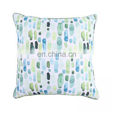 Custom Decorative Fresh Waterproof Heavy Canvas Green Leaf Pattern Outdoor Pillow Cover Outdoor Chair Cushions Covers photo-3
