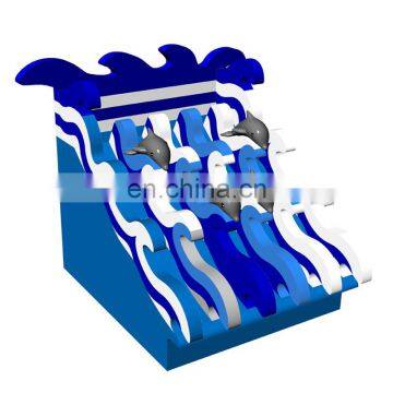 Blue Wave Dolphin Water Slide Outdoor Inflatable Adult Kids Water Slides Backyard For Swimming Pool photo-4