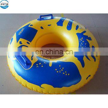 Hot-sale safe colorful inflatable swimming ring/laps/tube with handle