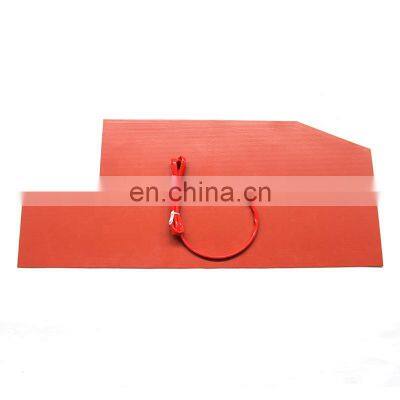 230v 2500w Flexible silicone rubber heater large size for glass warming