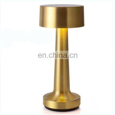 artificial intelligent aluminum decoration dimmable by touch  wireless metal table modern lamps