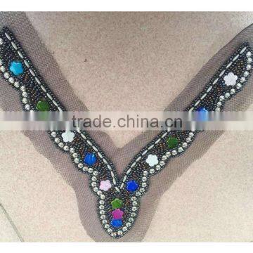 0521L High Quality Beaded Neck Trim,beaded Neck Trim for T-shirt,wholesale Beaded Neck Trim photo-5