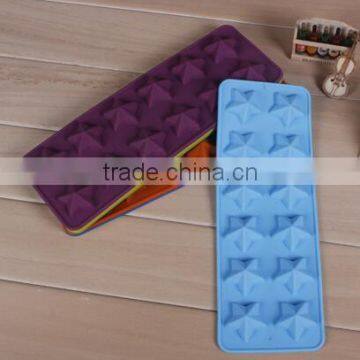 12 star shape silicone cake chocolate ice tray mold