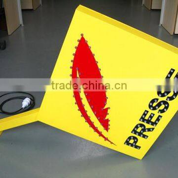 2015 new design led open signs with remote/presse led sign/outdoor led presse signs with infrared remote control