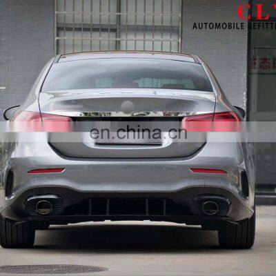 Genuine Tips For 2019+ Mercedes Benz A Class W177 Upgrade A35 AMG Diffuser With Exhaust Pipe