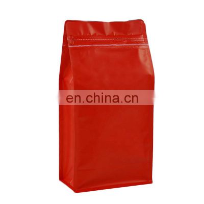 custom packaging food aluminum zipper bag flat bottom pouch bag for food