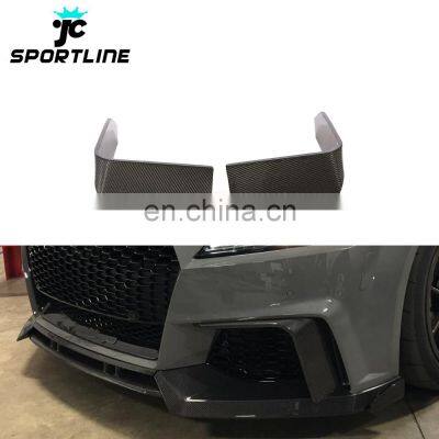 TTRS Carbon Fiber Fog Lamps Vents Trims for Audi TTRS MK3 8S 2016-2019