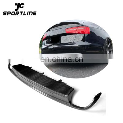 A6 S6 Carbon Fiber Car Rear Diffuser for AUDI A6 C7 Sedan 11-14