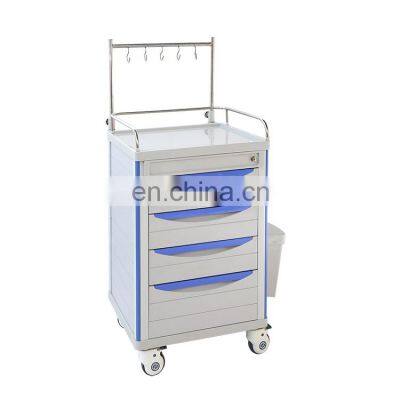 Factory Price  Four aluminum columns medicine cart transfusion  Trolley