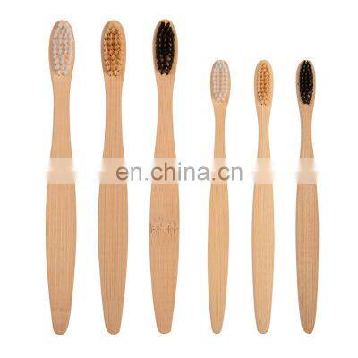 Wholesale Eco Friendly OME Logo Toothbrush Charcoal Bamboo Plant Based Bristle for Travel photo-4