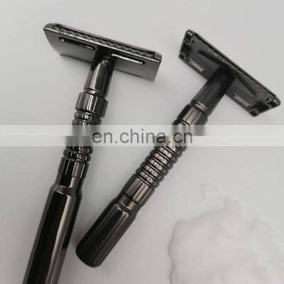 Classic Mens Copper Metal Handle Double Edge Blade Shaving Safety Razor photo-2