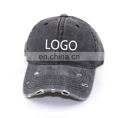 Custom Blank Plain Cheap, Dad Washed Worn-out Unstructured Distressed Washed Baseball Cap/