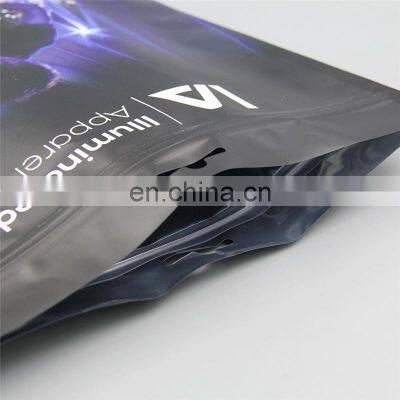 Wholesale Frosted Plastic Bag Clothes Zip Lock Self Sealing Bag Clothing Packaging Frosted Custom Print Zipper Bag photo-5