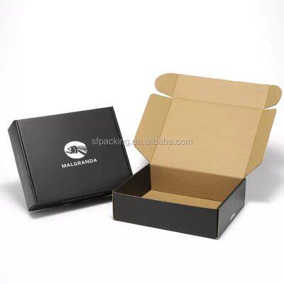 packaging black corrugated mailer boxes wholesale