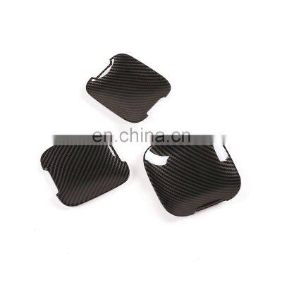20-21 For Land Rover Defender Door Bowl ABS Carbon Fiber Pattern 3-Piece Set (90 Version)