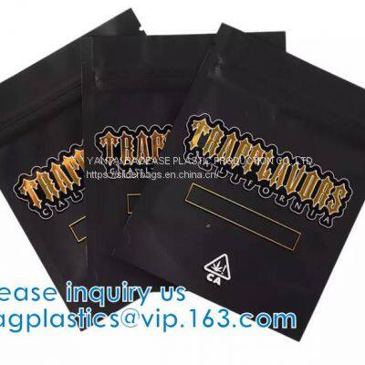 CIGAR TOBACCO BAG, SMELL PROOF POUCH, HERBAL INCENSE, CHILD RESISTANT ZIP POUCH, CHILDPROOF PACK photo-2