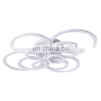 Minimalist Creation White Acrylic Ring Modern Hanging Light LED Ceiling Light For Bedroom Hall Living Room