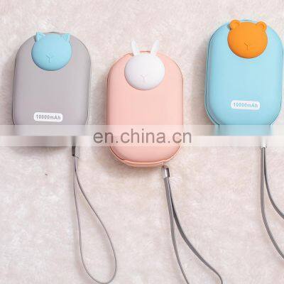 2021 New Hot Sale Mini Portable Hand Warmer Gift Usb Rechargeable Mini Heater 10000mAh For Outdoor Home photo-2