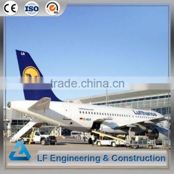 Long span light steel material frame structure airport construction