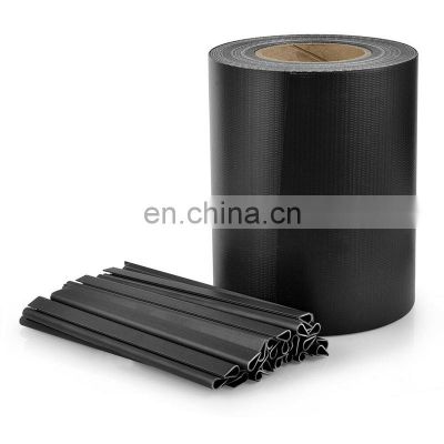 Protective fence tarpaulin building fabric pvc plastic fence strip roll for privacy screen fence