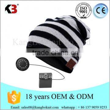 2016 Custom promotional washable hands-free music MP3 hat