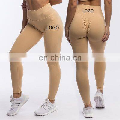 Wholesale Plus Size Gym Fitness Sports Wear Scrunch Butt Seamless Leggings Yoga Pants Women Running high Waist Yoga Tight