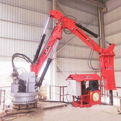 Stationary Rockbreaker Boom System